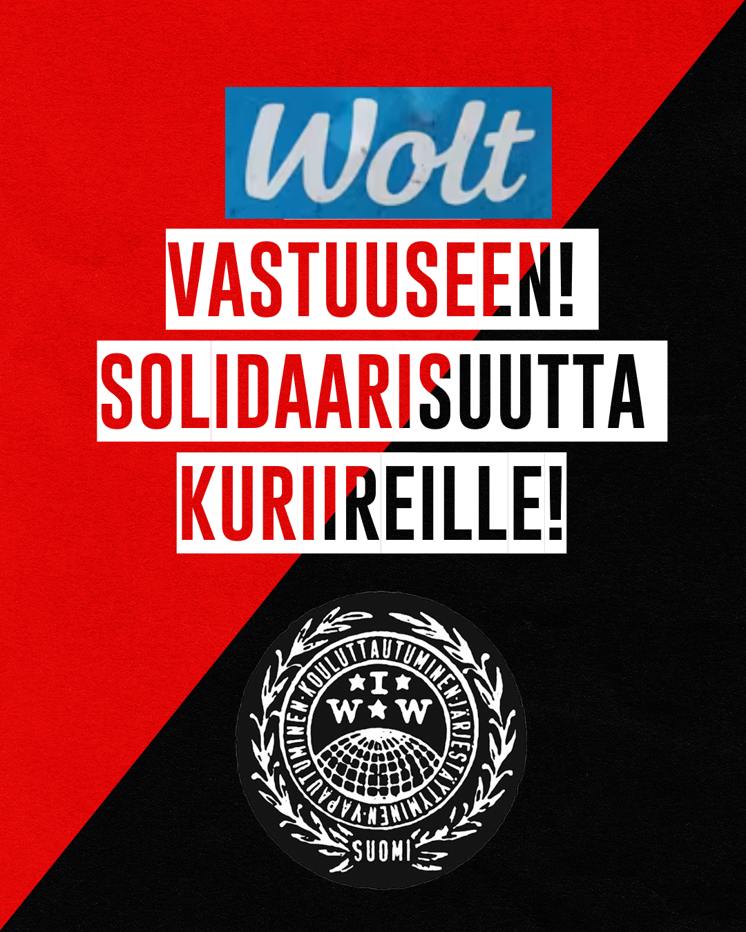 Suomalainen Wolt murtaa kuriiriensa lakkoa väkivalloin Kyproksella - Industrial Workers of the World